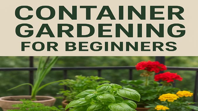 Container Gardening For Beginners